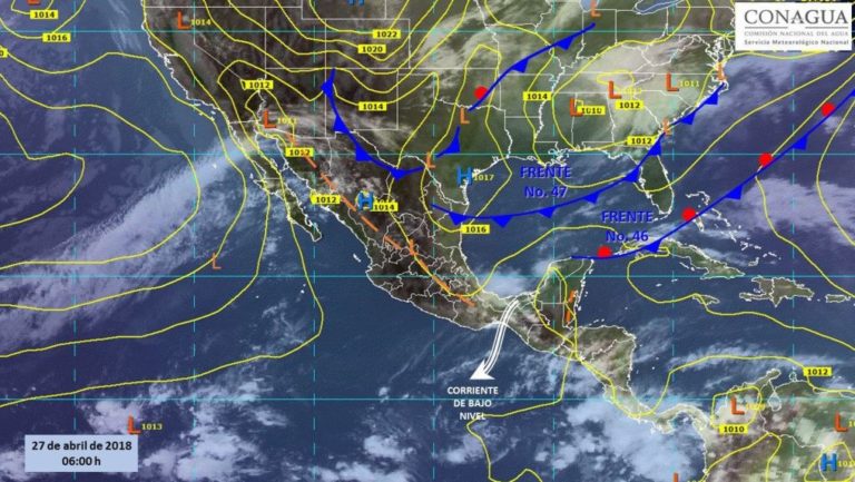 mapa-con-el-pronostico-del-clima-para-27-de-abril