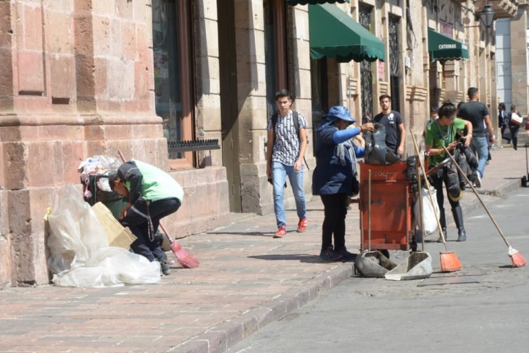 limpieza del centro historico