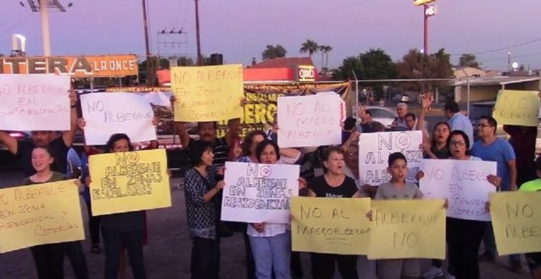 no quieren a migrantes en mexicali