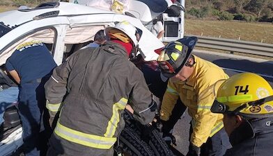 se registro fuerte accidentes en la autopista Pátzcuaro -Copándaro, que dejo cinco lesionados.