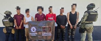 Caen 6 venezolanos armados y con equipo táctico, en Buenavista