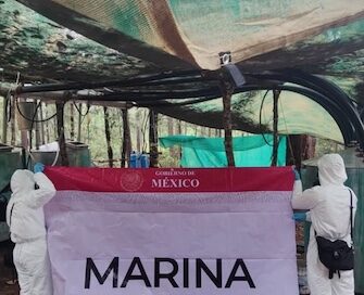Marinos, Federales y Militares aseguraron 5 narcolaboratorios donde aseguraron 42 toneladas de droga sintética.