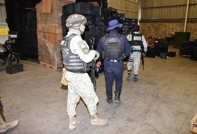 Fuerzas federales dentro del operativo «Paricutín» refuerzan seguridad en el sector limonero.