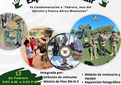 El Ejército y la Guardia Nacional te invitan a la Exposición Militar en Conmemoración a «Febrero, mes del Ejército y Fuerza Aérea Mexicanos» en Morelia.