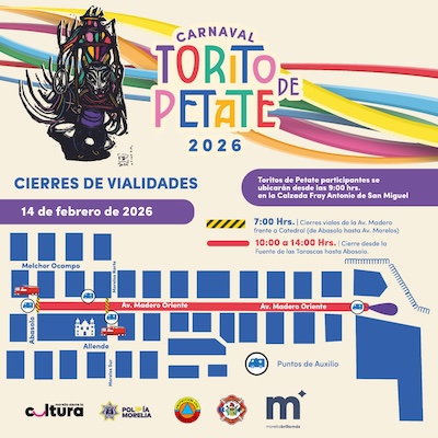 Policía Morelia anuncia operativo vial y de seguridad por el Carnaval del Torito de Petate