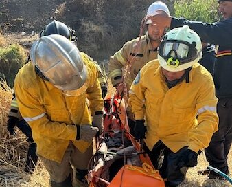 Un hombre fue rescatado con vida del Río Grande a la altura de la colonia Las Flores