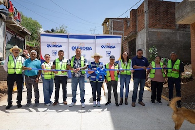 Quiroga avanza con obra integral en la calle Lima, agua, drenaje y pavimentación para mejorar la calidad de vida de la población: Alma Mireya González