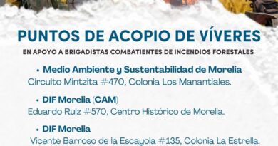 Gobierno de Morelia convoca a donar víveres para brigadistas forestales