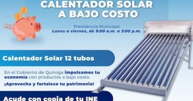 Impulsa Gobierno de Quiroga el ahorro familiar con programa de calentadores solares a bajo costo