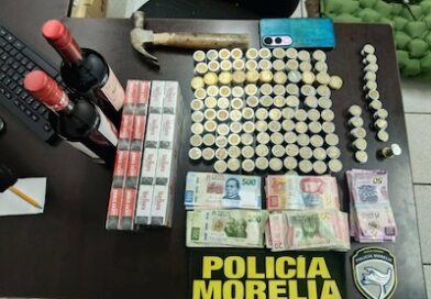 Detienen a presunto ladrón tras asalto a OXXO de Camelinas, en Morelia