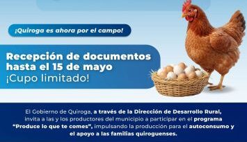 Quiroga impulsa el autoconsumo y fortalece al campo con el programa “Produce lo que te comes”