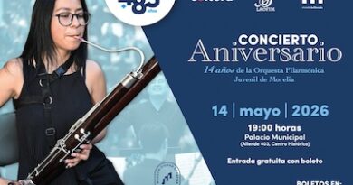 Invita SeCultura Morelia a concierto por los 14 años de Laofim Invita SeCultura Morelia a concierto por los 14 años de Laofim