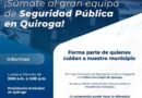 Convoca Gobierno de Quiroga a integrarse a la Policía Municipal