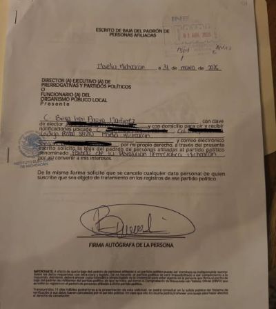 brisa Arroyo nrenuncia PRDM
