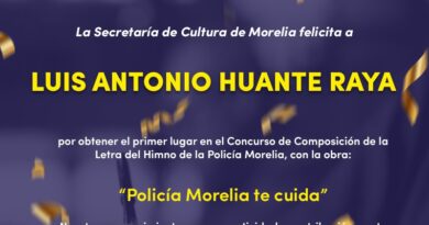 SeCultura anuncia ganador de convocatoria para crear Himno de la Policía Morelia