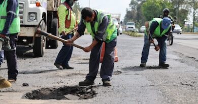 Mantiene Gobierno de Morelia brigadas de bacheo y rehabilitación de vialidades